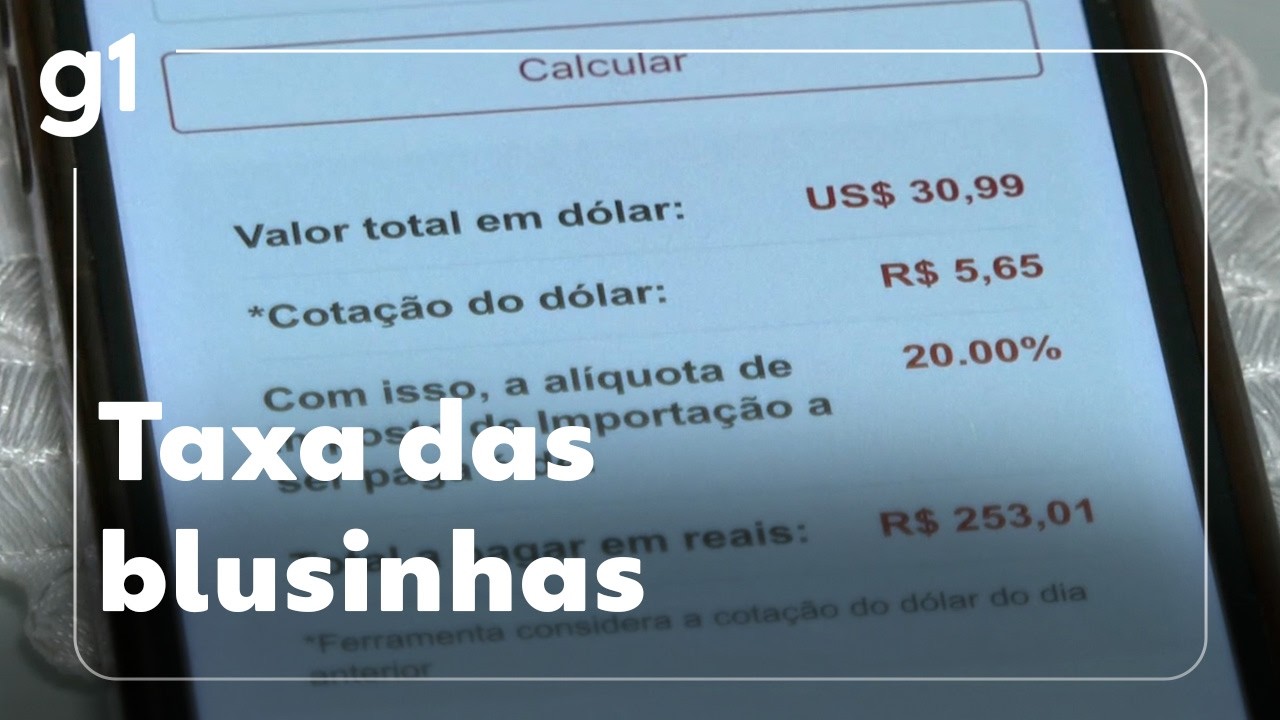 Taxa das blusinhas volta em 2027 com novo imposto
