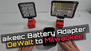 DeWalt Battery on Milwaukee Tools?! Aikeec Adapter Review (Works or Not?)
