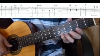 We Are The Champions - Queen  - Easy Guitar melody tutorial + TAB