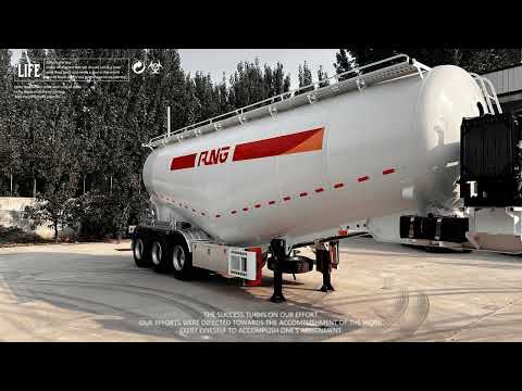 45 cubic powder material transport semi-trailer