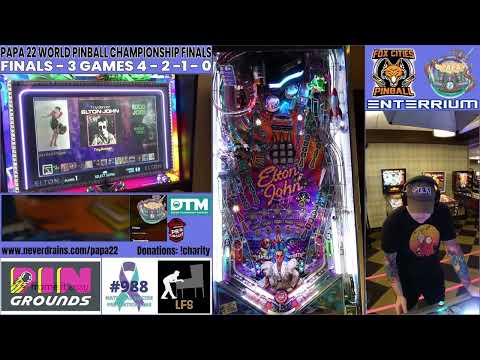 PAPA 22 WORLD PINBALL CHAMPIONSHIP FINALS - FIRST AND SECOND ROUNDS