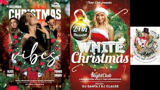 5+ Merry Christmas Flyer Design in PSD Photoshop Tutorial Part 3