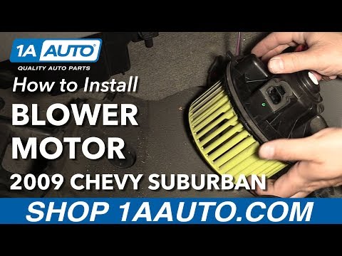 How to Replace Front Heater Blower Motor 03-10 Chevy Suburban 1500