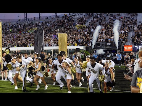 UCF Football: Citronauts run out of the tunnel prior to the Space Game vs. Temple 🚀🏈