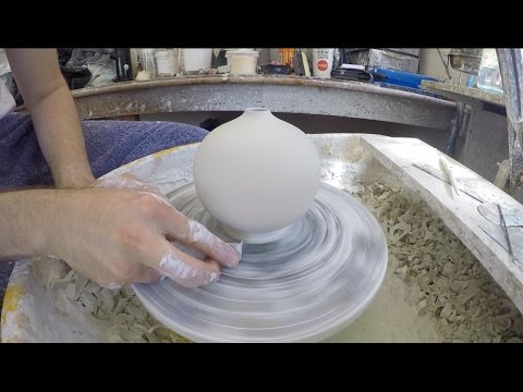 Throwing a Small Round Vase with Open Top - Matt Horne Pottery