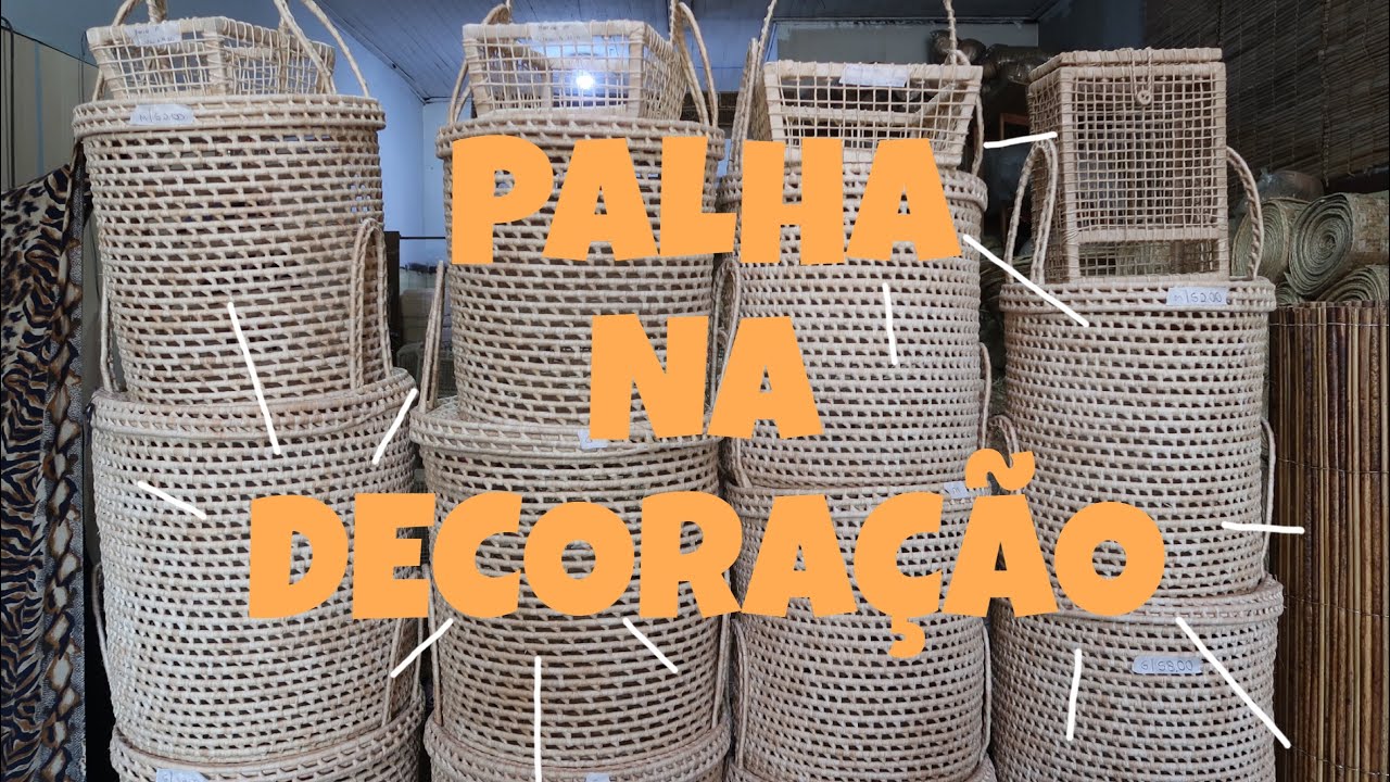 BRÁS/LUZ - ARTIGOS DE PALHA NA DECORAÇÃO!