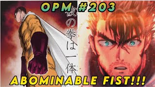Di makapaniwala Si Blast sa lakas ni Saitama.  One punch man 203
