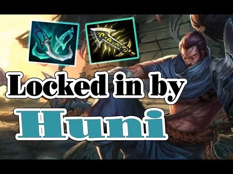 YASUO locked in by Huni | SKT vs SSG game 2 highlights | 2017 World Championship Finals