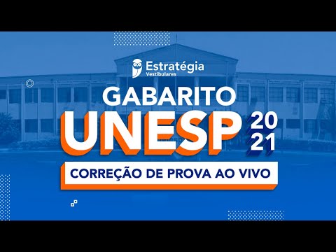 Gabarito UNESP 2021 2ª FASE – Correção de prova ao vivo