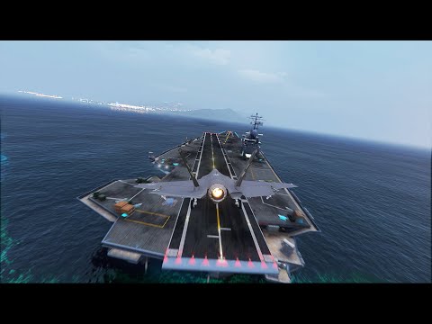 Lockheed Martin F-35 Lightning II Failure Landing | GTA 5 | Realistic Photorealism Graphics Mod