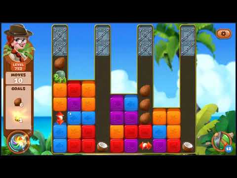 Lost Island Blast Adventure Level 753 - NO BOOSTERS 🏝️ | SKILLGAMING ✔️