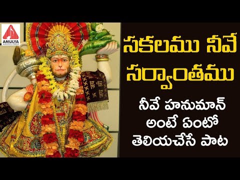 2019 Anjaneya Swany SUPER HIT Song | సకలము నీవే సర్వాంతము నీవే | Hanuman Devotional Songs | Amulya Video