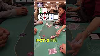 $400+ pot… QJ offsuit. Are you calling? 🤔Sometimes poker isn’t about perfect cards…