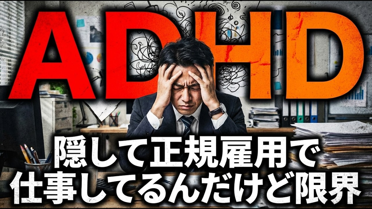 【悲報】ADHDを隠して正規雇用で仕事してるんだけど限界きてる