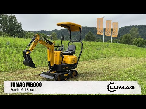 🚧 Entdecke unser Multitalent: den Minibagger MB-600 von LUMAG 🚧
