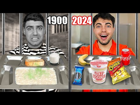 100 Yıllık HAPİSHANE Yemeklerini Denedik ! *1900'den 2024'e kadar yedik*