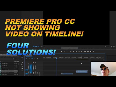 PREMIERE PRO CC NOT SHOWING VIDEO ON TIMELINE!  AUDIO ONLY!   FOUR SOLUTIONS!