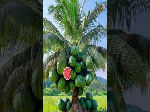 Como cultivar coco com melancia #tree