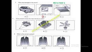 Pet 5- Test 1- Part 1 (luyện kỹ năng nghe thi  B1 tiếng anh- có đáp án và transcript)