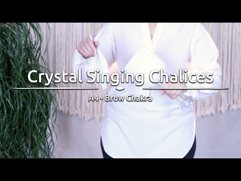 Crystal Singing Chalice, 5.5", Note A, Brow Chakra - CSC55AC - Meinl Sonic Energy