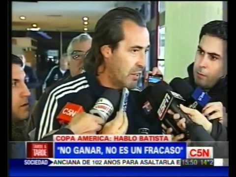 C5N - DEPORTES: PARA BATISTA PERDER LA COPA AMERICA NO ES FRACASO