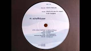 Mathias Schaffhäuser - Nice to meet you (Michael Mayer nice to mix you)