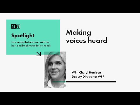 Cheryl Harrison, Deputy Director at WFP, on getting ... - YouTube