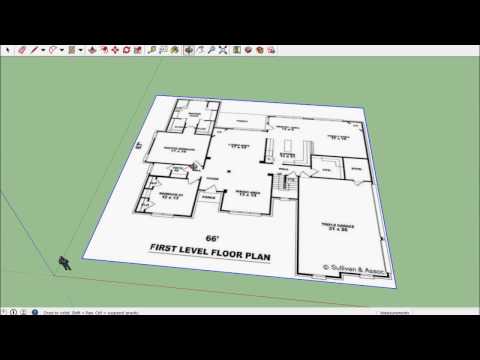 SketchUp House 01 - Import Floor Plan