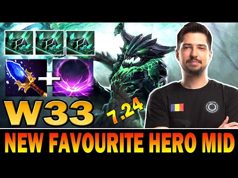 W33 OD NEW FAVOURITE MID HERO AMAZING ULTI PLAYS CANCER 7.24 DOTA 2 GAMEPLAY HIGHLIGHTS