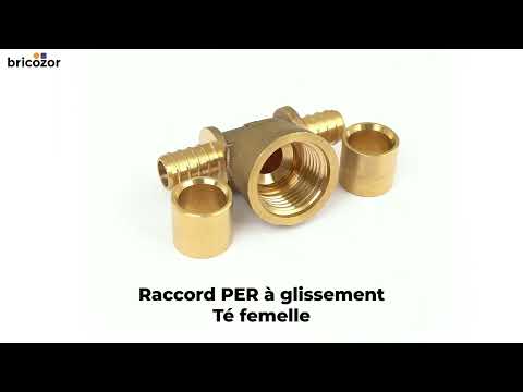 Raccord PER à glissement - Té femelle BOUTTÉ