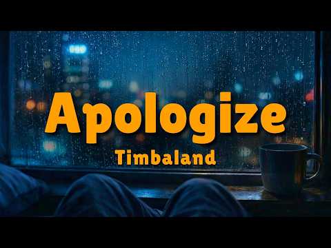 Timbaland ft. OneRepublic - Apologize (Lyrics) | Rainy City Visualizer [4K]