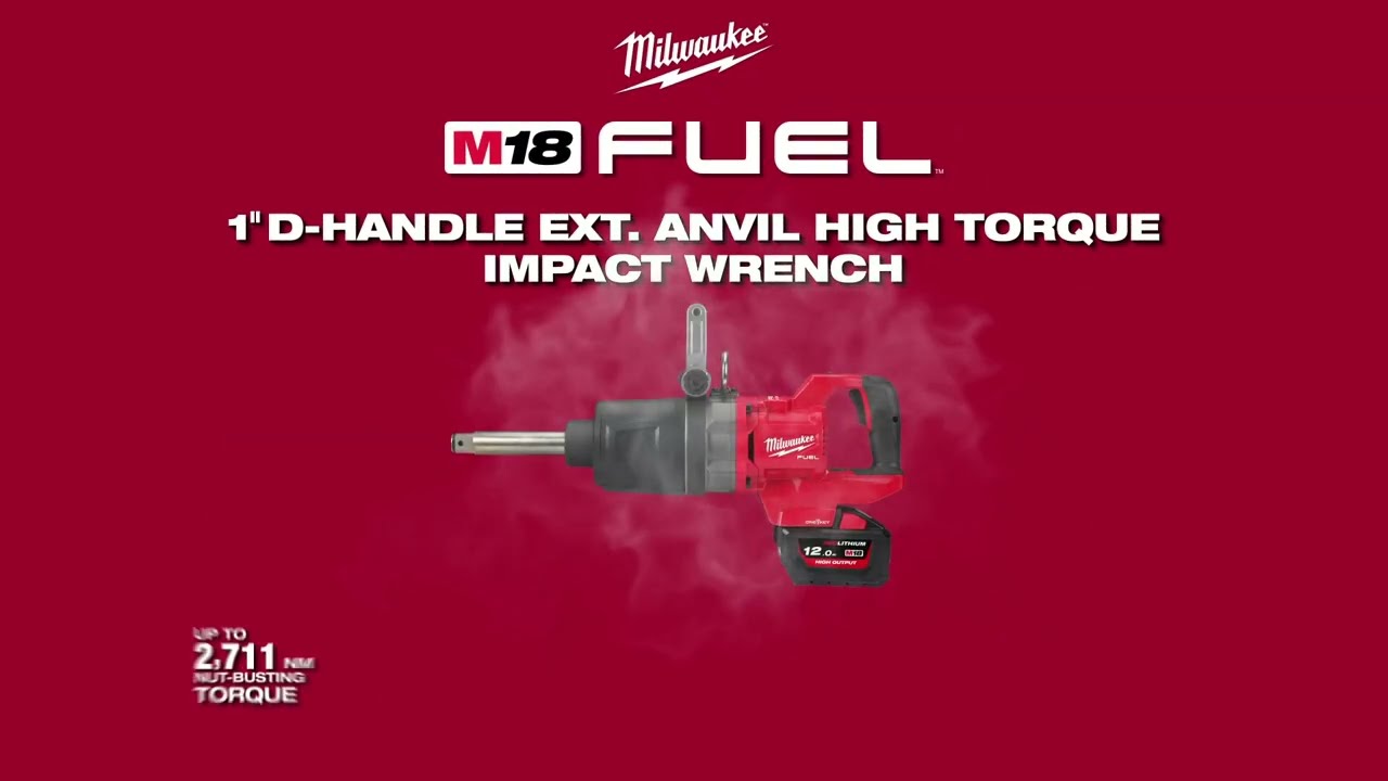 Гайковерт акумуляторний безщітковий 1'' , M18 ONEFHIWF1D-0C, 2711Нм, з кільцем (каркас, кейс) MILWAUKEE 4933471755