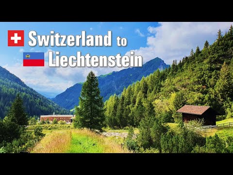 Switzerland 🇨🇭 to Liechtenstein 🇱🇮 • Scenic Mountain Drive [4K]