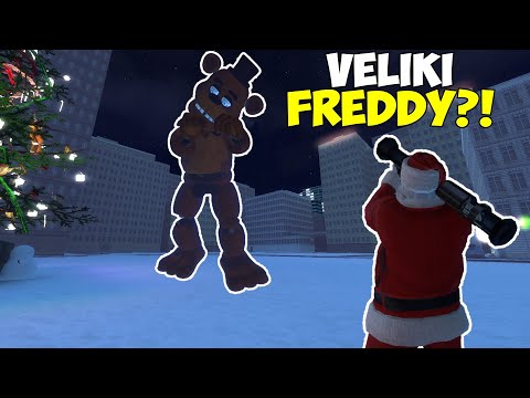 BORIMO SE PROTIV VELIKOG FREDIJA SA DEDA MRAZOM! - Gmod FNAF Survival
