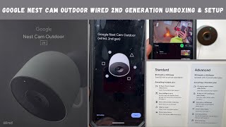 Google Nest Cam Outdoor Wired 2nd Generation Unboxing & Setup