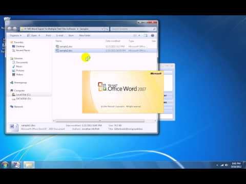 MS Word Export To Multiple Text Files Software