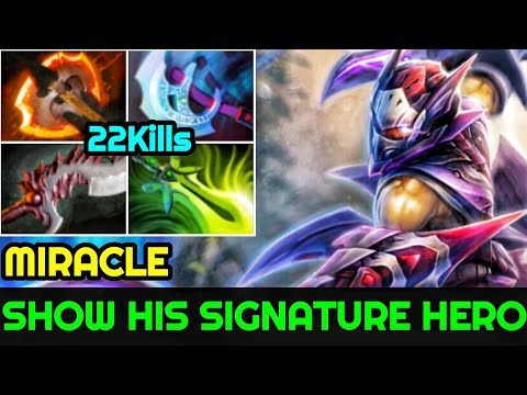 Miracle [Anti Mage] Show His Signature Hero 22Kills Crazy Pro Gameplay 7.24 Dota 2
