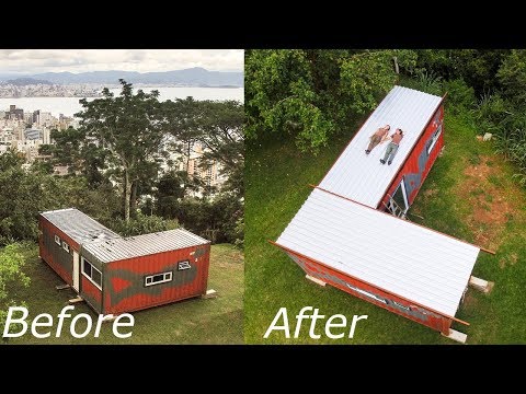 Shipping Container Metal Roof - Living Tiny Project Ep. 017 Part 1/2