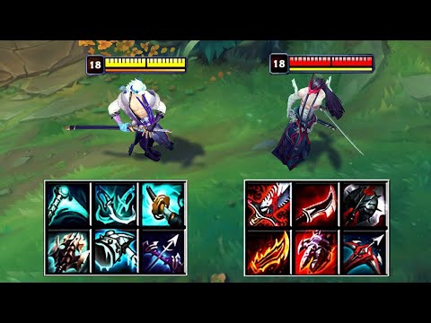 BLUE YONE vs RED YONE FULL BUILD FIGHTS & Yone Pentakills!