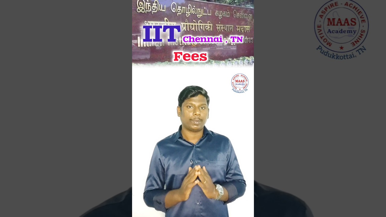 IIT Chennai Fees Structure part 1 👍         #iit #iitchennai #jee #jeemain #jeeadvance