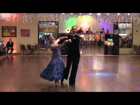 Manon Manahan with Paolo DiLorenzo Foxtrot Goldcoast Ballroom Summer Showcase 2017