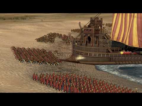 MASSIVE BEACH LANDING - Total War ATTILA