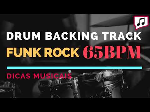 Rock Funk 65BPM | Drum Backing Track - Playback Bateria
