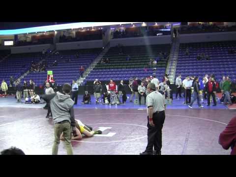 A. Hubina VS B. Whitley Lowell Holiday Wrestling  Finals 195