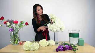 How to make a hydrangea centerpiece
