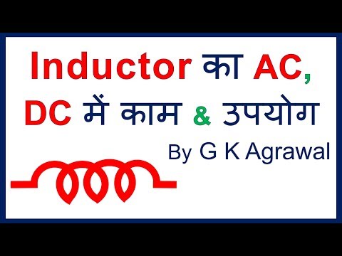 What is Inductor & working in AC and DC circuits, in Hindi Video