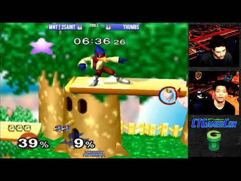 CT GamerCon 3 SSBM - 2saint (Jigglypuff) vs. Thumbs (Falco) - Melee WR4