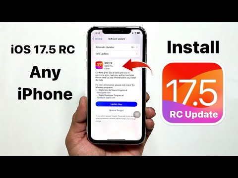 How To Install iOS 17.5 RC update on any iPhone
