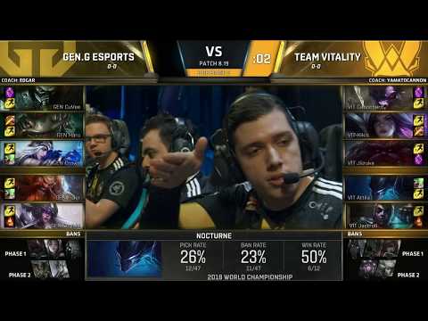 JOGOS HISTÓRICOS - Gen.G x Vitality (Fase de Grupos Mundial 2018)