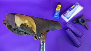 how to restore a bike saddle